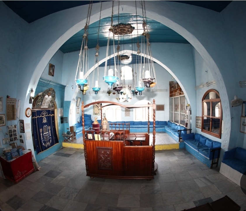 Interior of the Rabbi Yosef Karo Synagogue in Old Safed